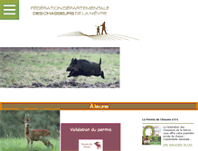 Tablet Screenshot of chasse-nature-58.com